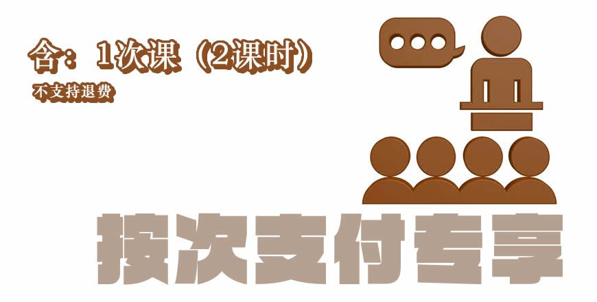 【付费专用】一次课程 1次课（2课时）课次付费